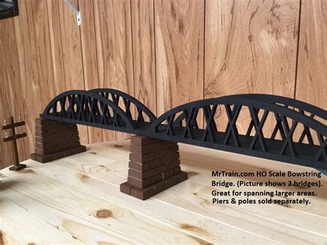 HO Scale Bowstring Bridge - Miniature Train Scenery - MrTrain