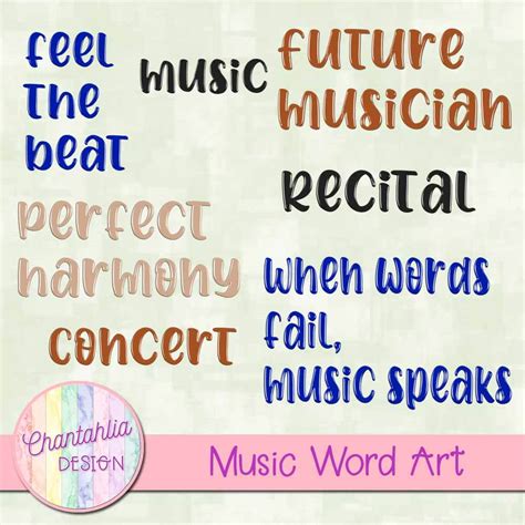 Free Music Word Art