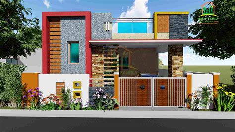 Single Floor House Front Design Village | Floor Roma