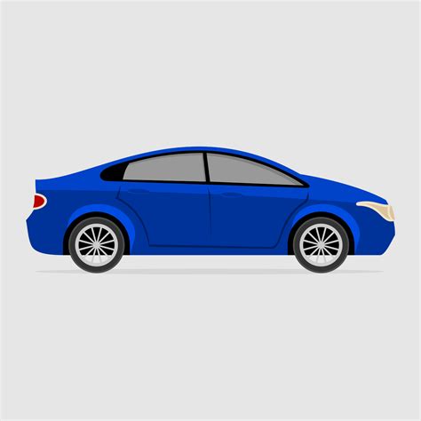 Vector for free use: Blue car sedan