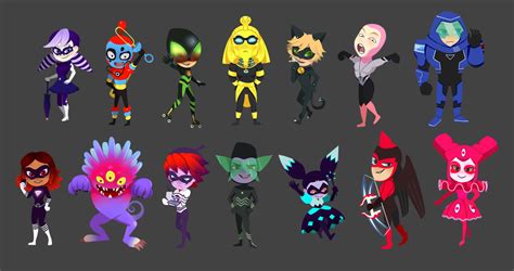 Akumatized Villains - Miraculous Ladybug Fan Art (44502470) - Fanpop