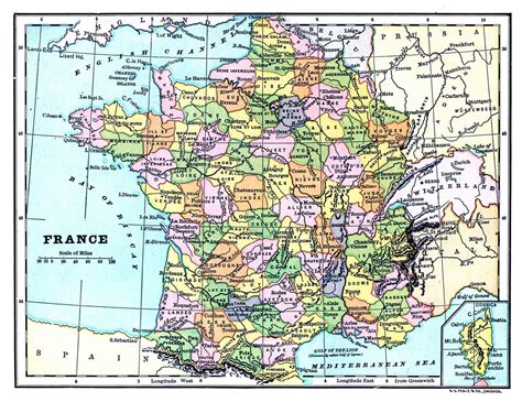 Political Map Of France With Cities France Map Ancient China Map ...