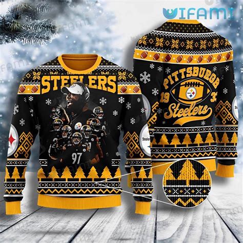 Steelers Christmas Sweater Mike Tomlin Team Pittsburgh Steelers Gift - Personalized Gifts ...