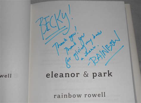 Bibliognome: Book Signing - Rainbow Rowell