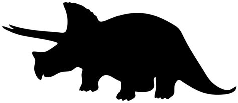 Dinosaur Silhouette Triceratops - Dinosaur Clipart Free | Dinosaur silhouette, Dinosaur outline ...