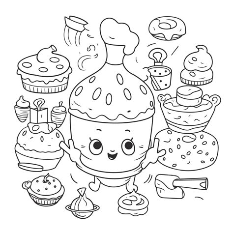Sugar Free Coloring Page New Shopkins Coloring Pages Outline Sketch Drawing Vector, Wing Drawing ...