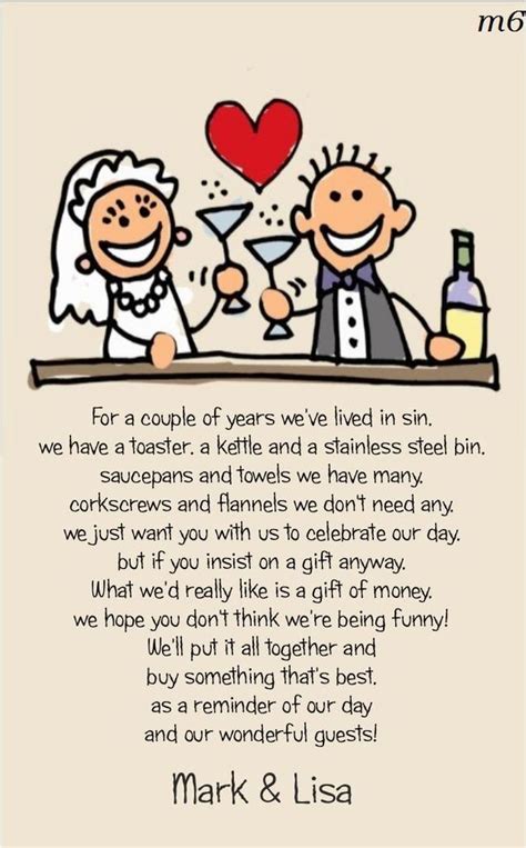 Brand New Wedding Poem Cards, Money Cash Gift, Ask For Money ...