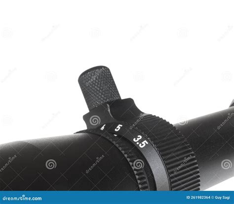 Magnification Setting on a Rifle Scope Stock Photo - Image of dial ...