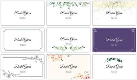 Place Card Me - A Free and Easy Printable Place Card Maker for Weddings, Holidays, or Anything Else