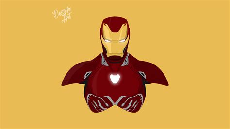 Iron Man Avengers Infinity War 2018 Minimalism 8k Wallpaper,HD Movies Wallpapers,4k Wallpapers ...