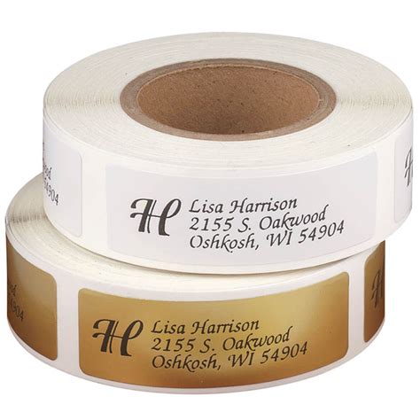 Personalized Monogram Address Label Rolls - 200 Count