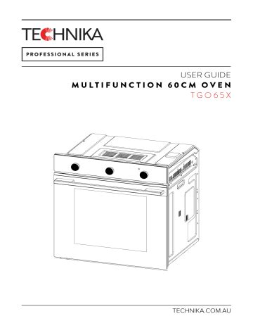 TECHNIKA TGO65X Multifunction 60cm Oven User Guide | Manualzz