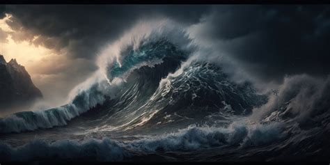 Ocean Storm Background