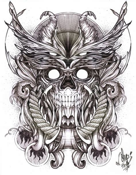 Winged Skull Design by hatefueled on DeviantArt | Skull tattoo design, Skulls drawing, Skull