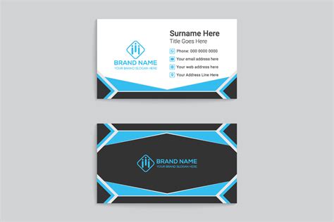 Minimalist business card template 23170681 Vector Art at Vecteezy