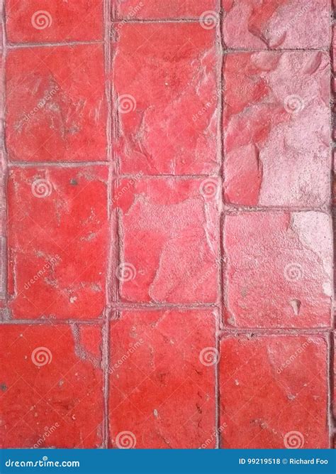 Red tile floor stock photo. Image of decorative, floor - 99219518