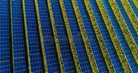 Solar Panels in Aerial View Stock Photo - Image of plant, farm: 104930982