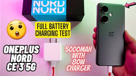 OnePlus Nord CE 3 5G Full Battery Charging Test 0-100% | 5000MAH Battery With 80W Fast Charger🔥 ...