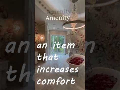 Amenity | Definition of Amenity - YouTube