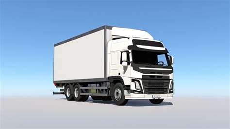 3D model Medium Size Box Truck VR / AR / low-poly | CGTrader