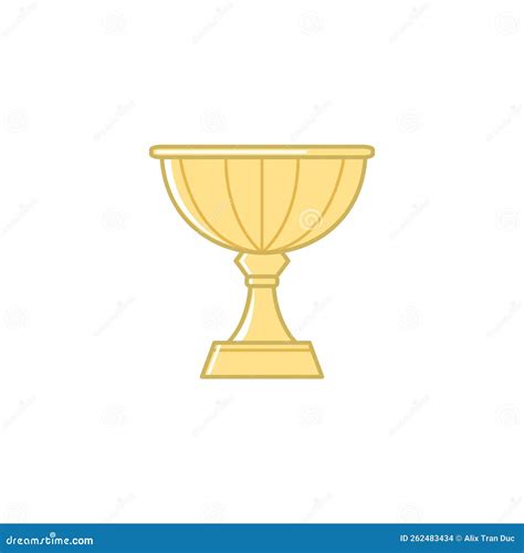 Gold Trophy Vector Illustration Clipart Stock Vector - Illustration of ...