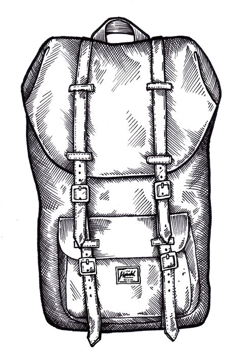 Backpack Drawing | Free download on ClipArtMag