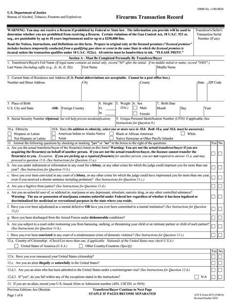 Form4473 - Fill Online, Printable, Fillable, Blank | PDFfiller