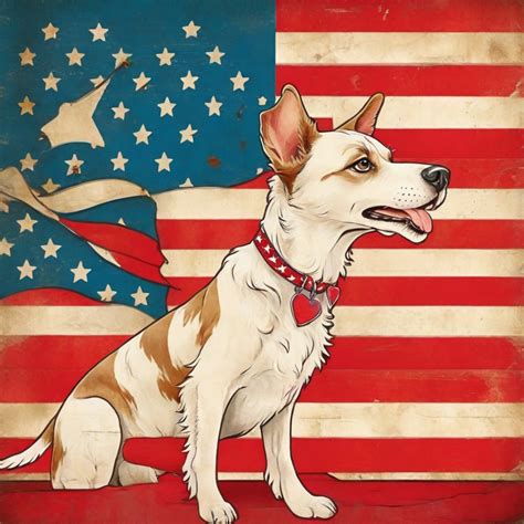 Fourth Of July Patriot Dog Art Free Stock Photo - Public Domain Pictures
