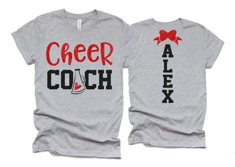 Glitter Cheer Coach Shirt Cheer Shirt Cheer Bling Cheer - Etsy