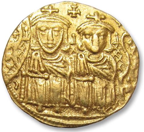 Byzantine Empire. Constantine VI, with Leo III, Constantine - Catawiki