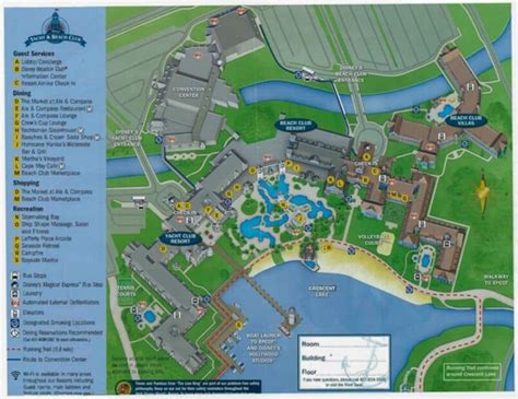 Disney Yacht Club Resort Map