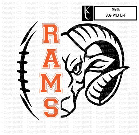 Rams Football SVG PNG DXF Shirt Design | Etsy in 2021 | Rams football ...