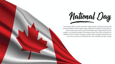 National Day Banner with Canada Flag background 3361549 Vector Art at ...