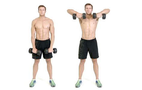 Two arm dumbbell upright row - Men's Health