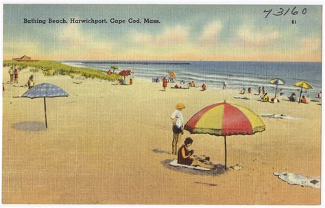 12 Vintage Postcards of Massachusetts Beaches