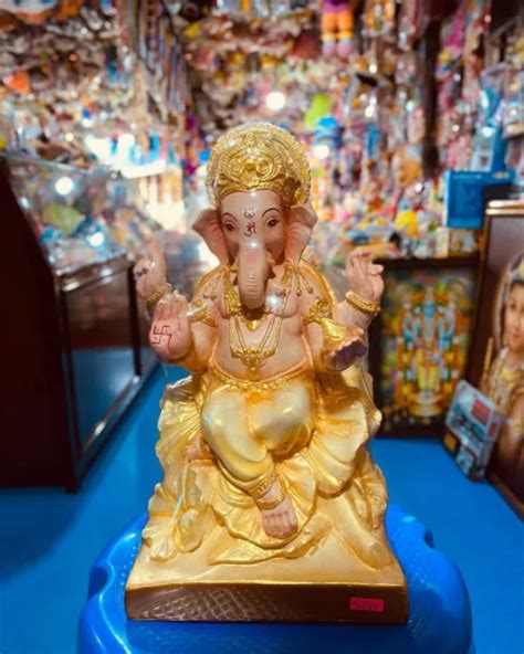 LARGE LORD GANESHA Ganesh Ganpati Idol Murti Statue Figurine Home Decor 16" £218.64 - PicClick UK