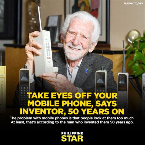 Martin Cooper, inventor of the Motorola DynaTAC 8000x 94-year-old ...