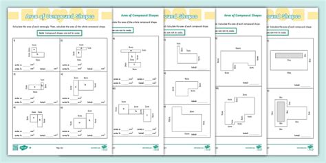 Compound Shapes Area Worksheets | Maths | Teacher-Made - Worksheets Library