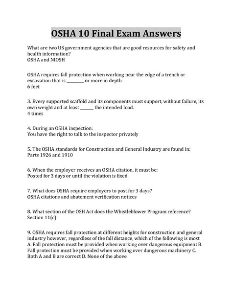 Osha 10 Final Exam Answers 2024 - Ollie Atalanta