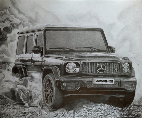 Mercedes-Benz G-Class G63 AMG | Cool car drawings, Bike drawing, Dark art drawings