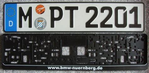 Buy Genuine German License Plate from Germany with new frame BMW in ...