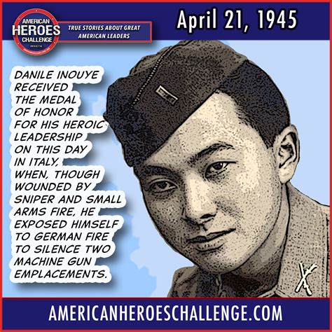 Daniel Inouye Medal of Honor - American Heroes Challenge