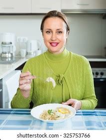 Female Sitting Table Fish Rice Plate Stock Photo 270756902 | Shutterstock