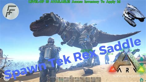 Ark Survival Evolved: How to Spawn Tek Tier Rex Saddle - YouTube