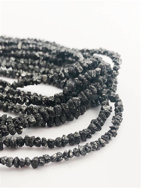 HALF OFF SALE - Black Diamond Gemstone Beads, Full Strand, 16