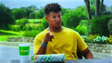 Subway restaurant NEWEST TV commercial with QB Patrick Mahomes🏈 - YouTube