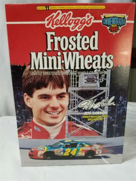 1995 KELLOGGS BRICKYARD Commemorative Jeff Gordon Cereal Box $15.00 - PicClick