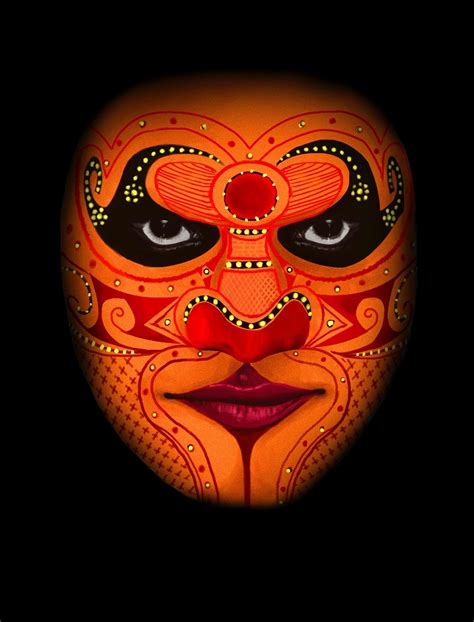 CRABCAKE: theyyam... :) | Face painting images, Gold art painting, Human painting