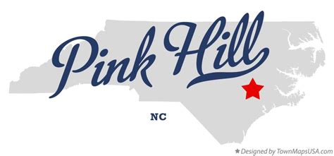 Map of Pink Hill, NC, North Carolina