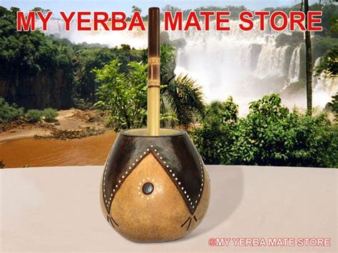 Artisan Carved Yerba Mate Gourd with a bamboo Bombilla | Yerba mate, Yerba, Artisan